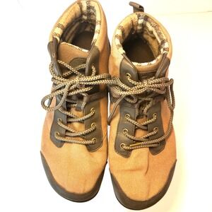 Xero Shoes Denver Mens Minimalist Barefoot Canvas Boots Brown Tan Zero Drop